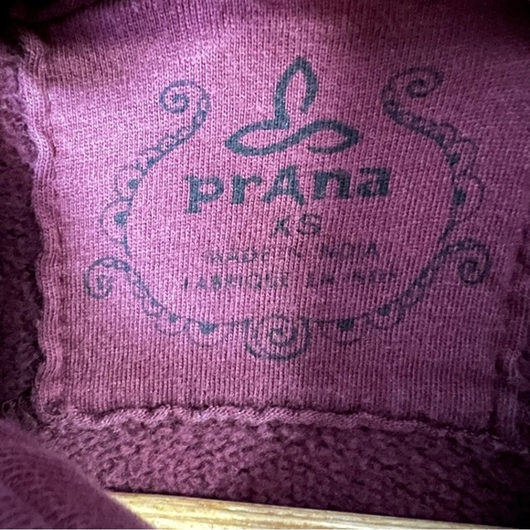 Prana Women's XS Tori Military Inspired Sweatshirt Jacket Button Up Berry Red - Picture 5 of 7